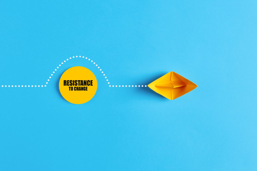Paper boat overcomes the barrier of resistance to change. Business organizational change
