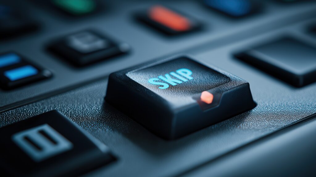 Close Up Skip Button On Remote Control