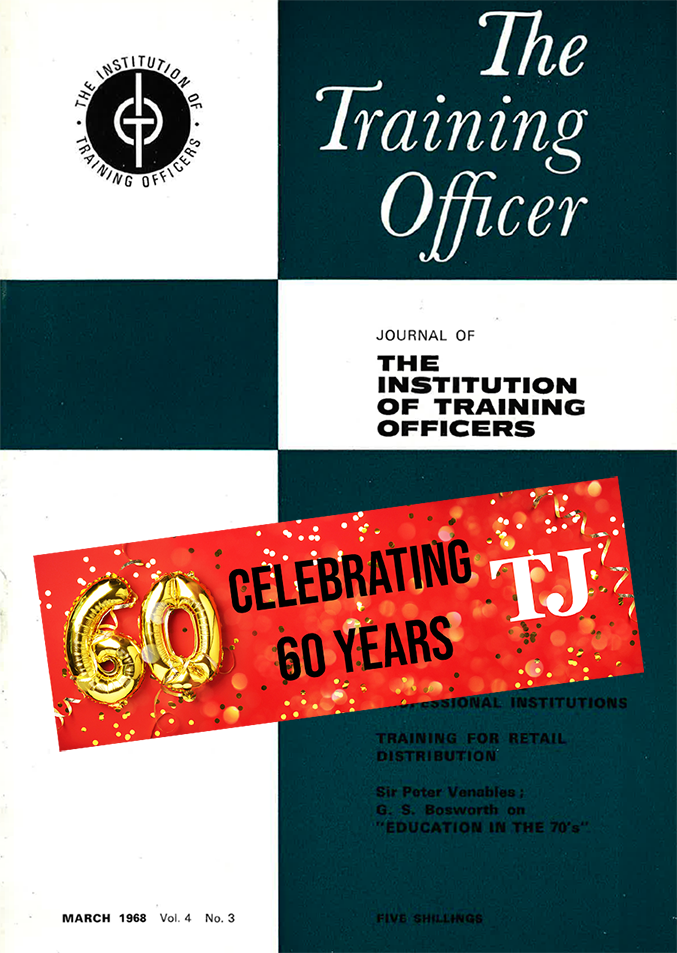The Training Officer March 1968 front cover