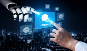 AI processes customer feedback and reviews to provide insights, sentiment analysis, and suggestions for service improvement and better user experience Vouch