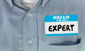 Expert Name Tag Sticker Shirt Worker Employee Staff 3d Illustration