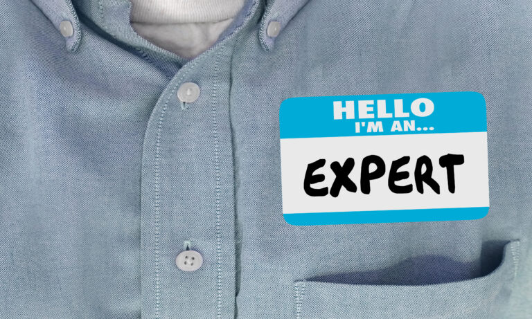 Expert Name Tag Sticker Shirt Worker Employee Staff 3d Illustration